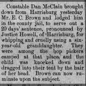 E.C. Brown arrested